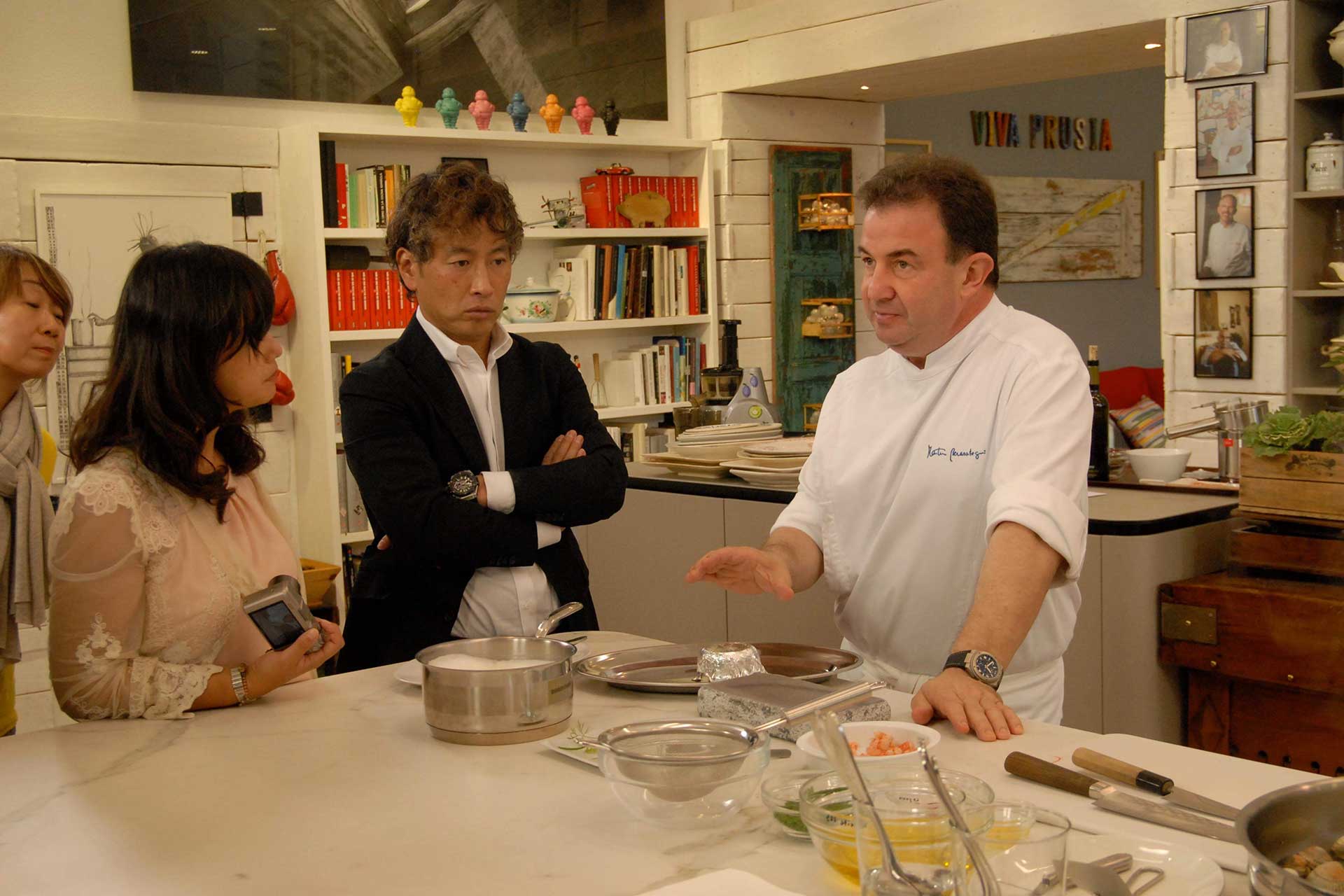Visita de Susumu Koyama a Martin Berasategui.